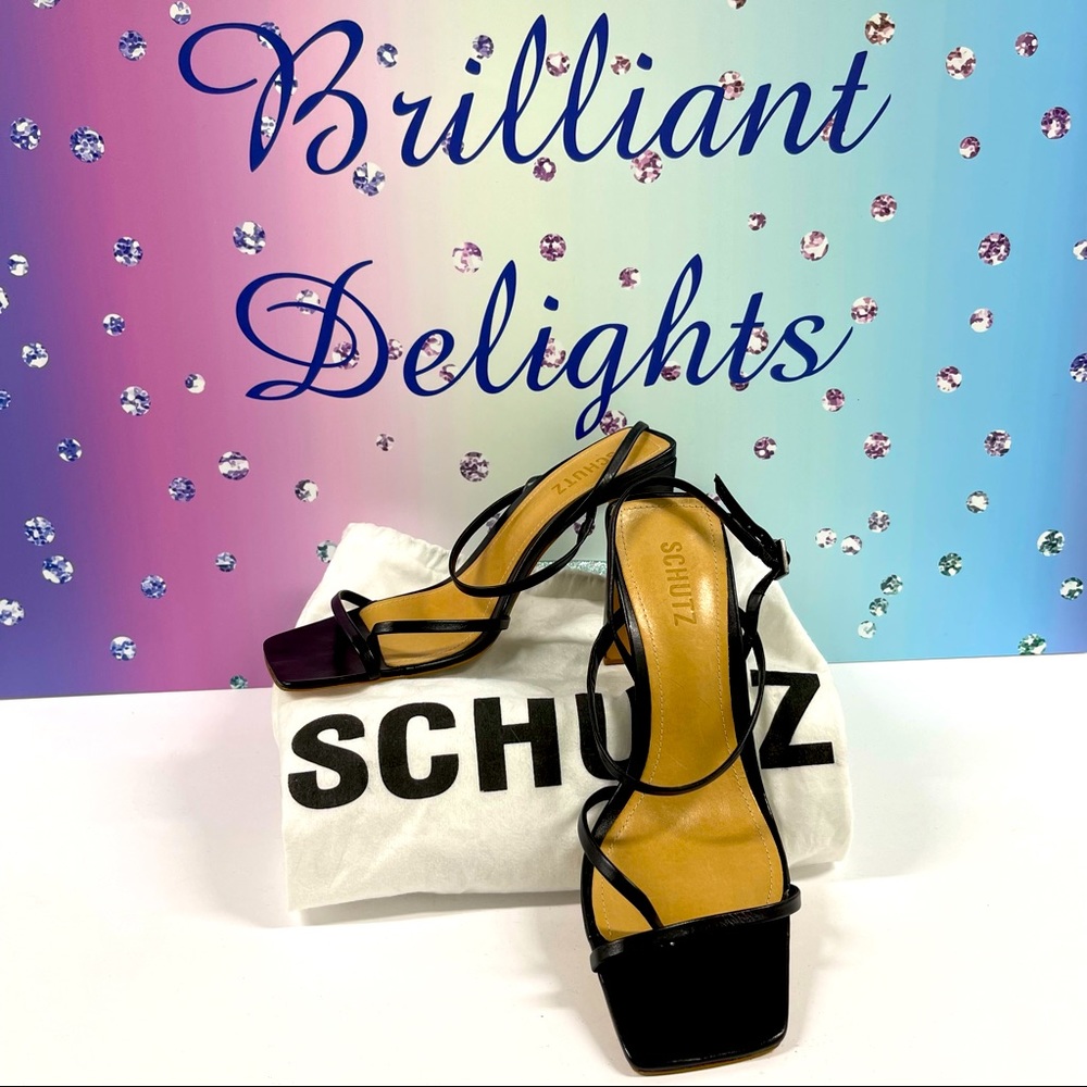 🖤SUPER SALE SCHUTZ AMAIA LEATHER SANDAL HEELS